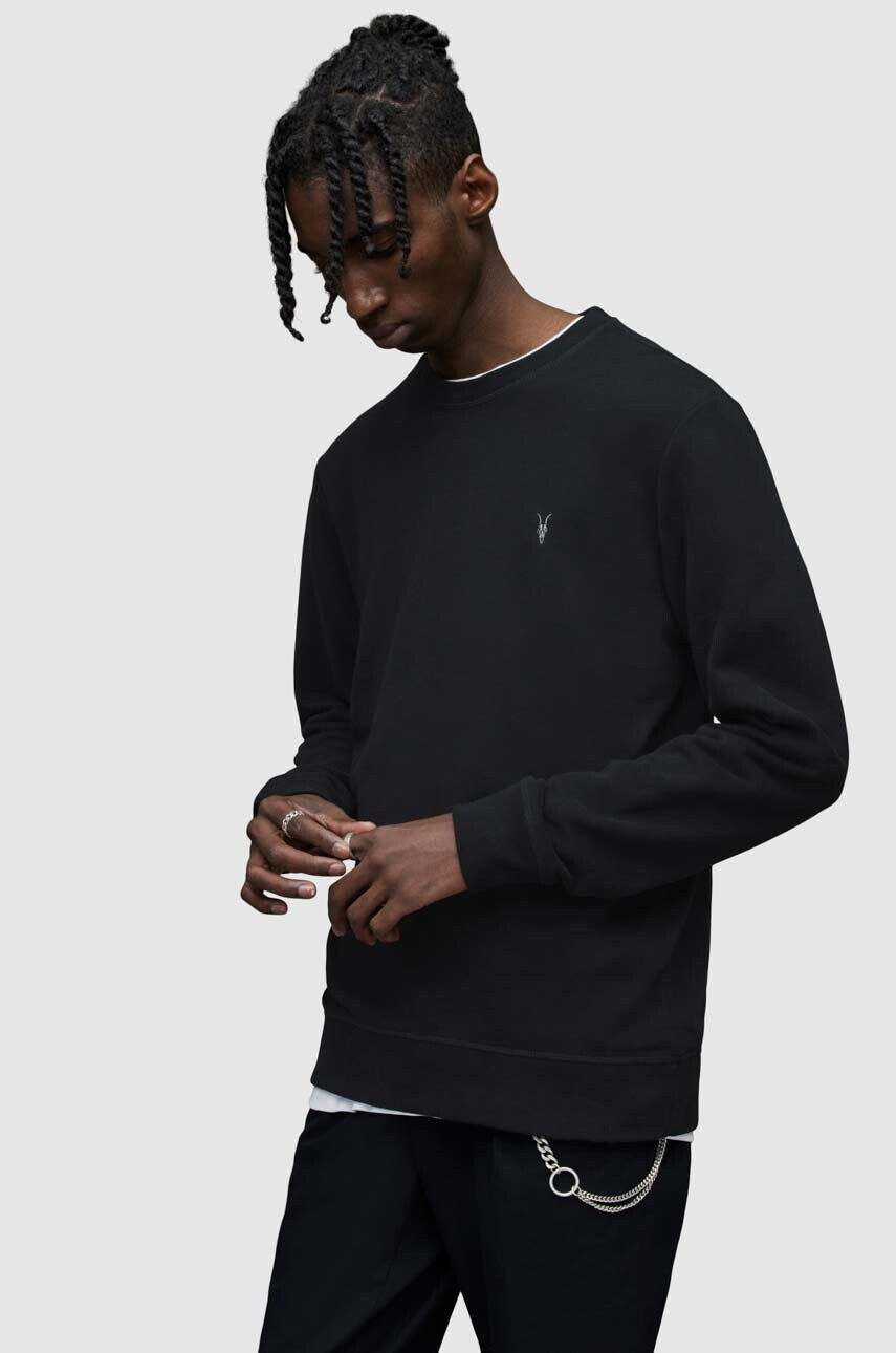 AllSaints Суичър Raven Crew - Pepit.bg