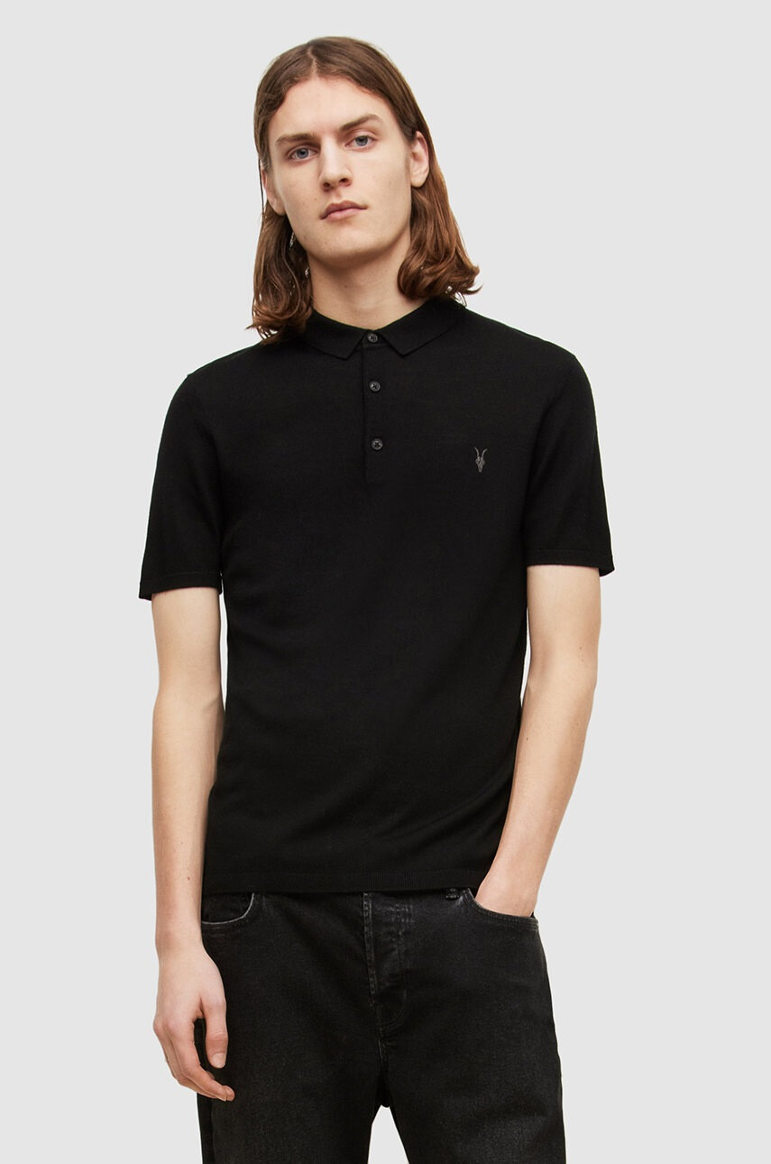 AllSaints Тениска с яка - Pepit.bg