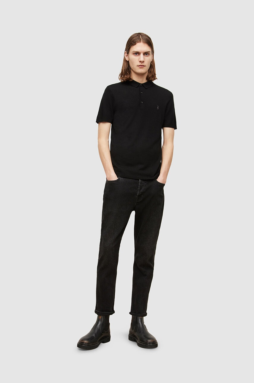 AllSaints Тениска с яка - Pepit.bg