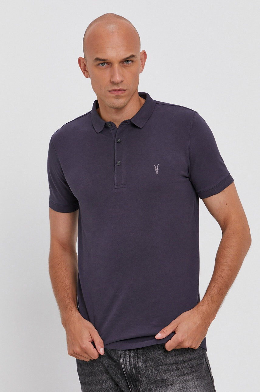 AllSaints Тениска с яка - Pepit.bg