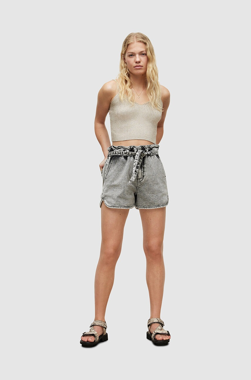 AllSaints Топ дамски в сиво - Pepit.bg