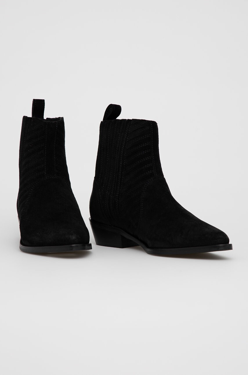 AllSaints Велурени боти Fion - Pepit.bg