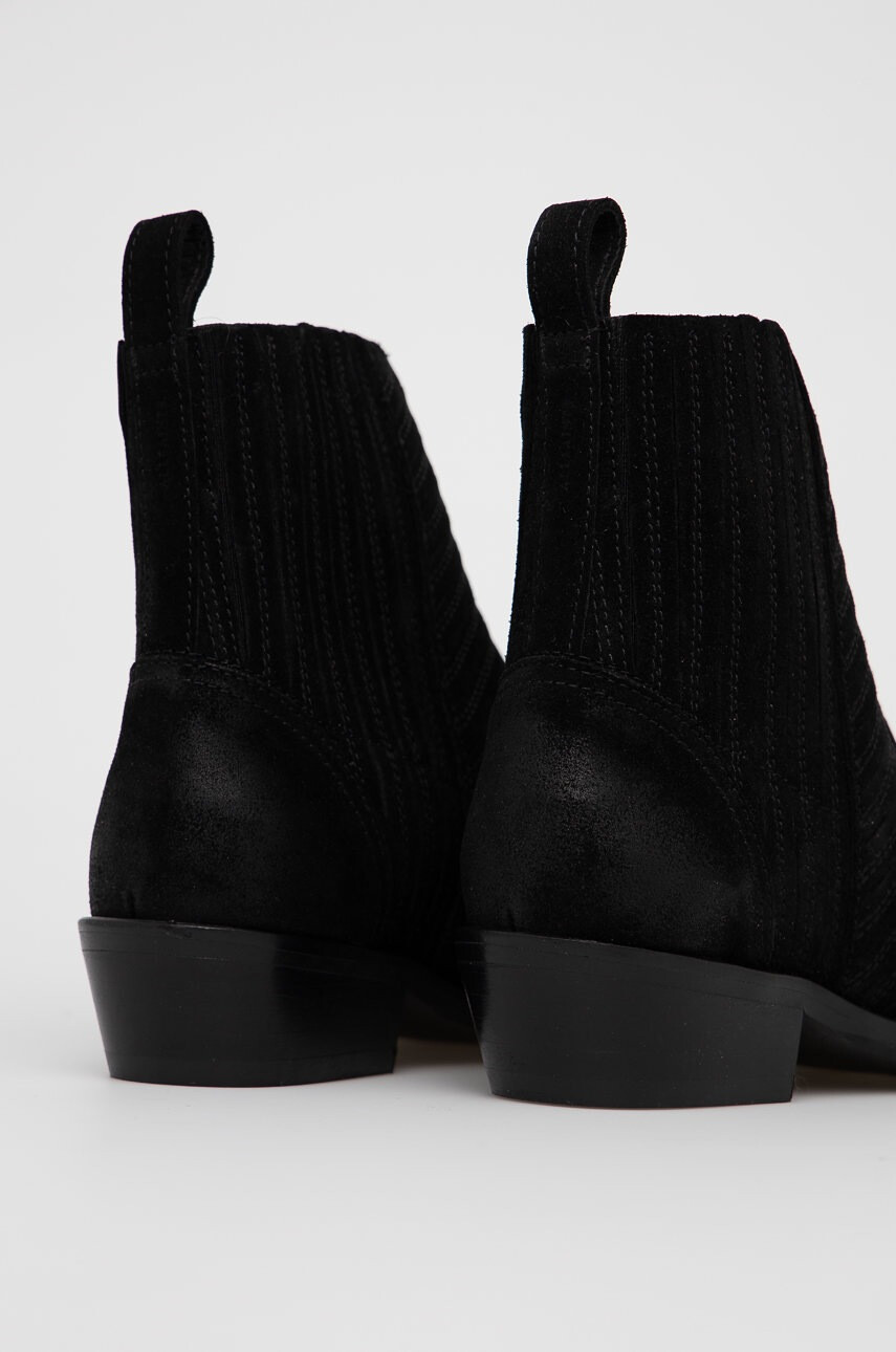 AllSaints Велурени боти Fion - Pepit.bg