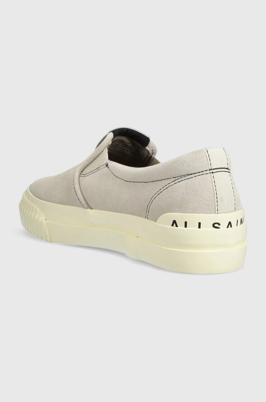 AllSaints Велурени кецове SLIP в сиво MZ0053A - Pepit.bg