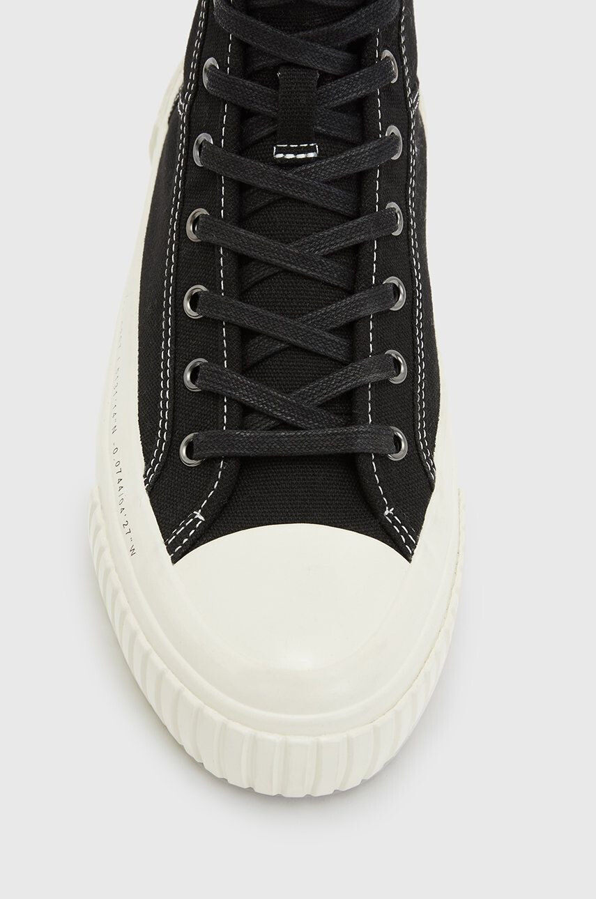 AllSaints Високи кецове Douglas Script High Top в черно - Pepit.bg