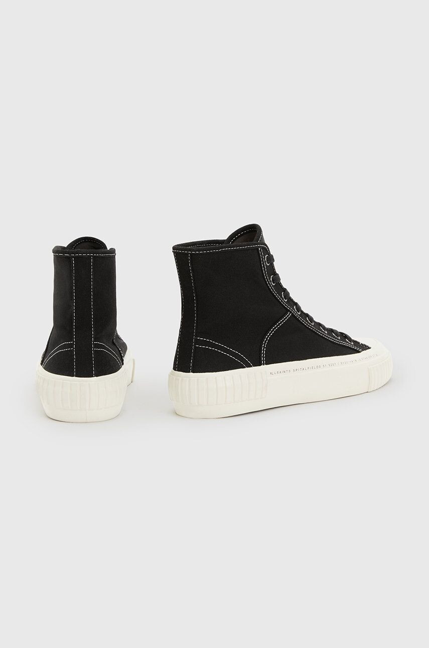 AllSaints Високи кецове Douglas Script High Top в черно - Pepit.bg