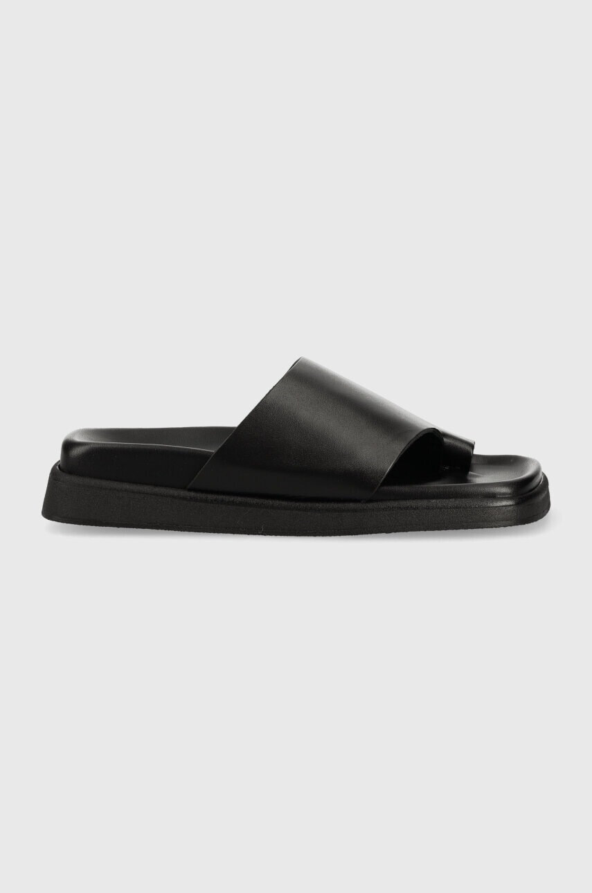 Alohas Кожени чехли Toe Ring Flop в черно S00174.25 - Pepit.bg