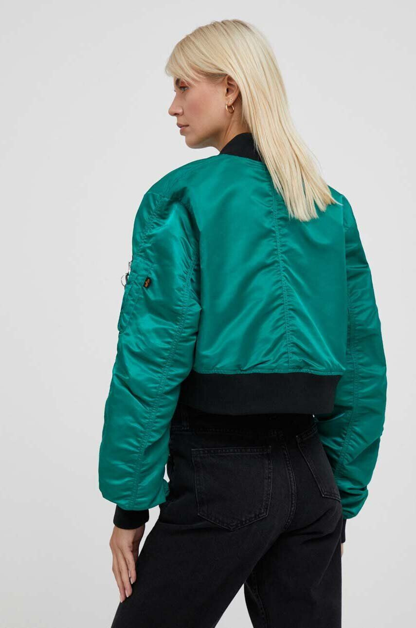 Alpha Industries Яке MA-1 BOXY WMN в зелено преходен модел - Pepit.bg