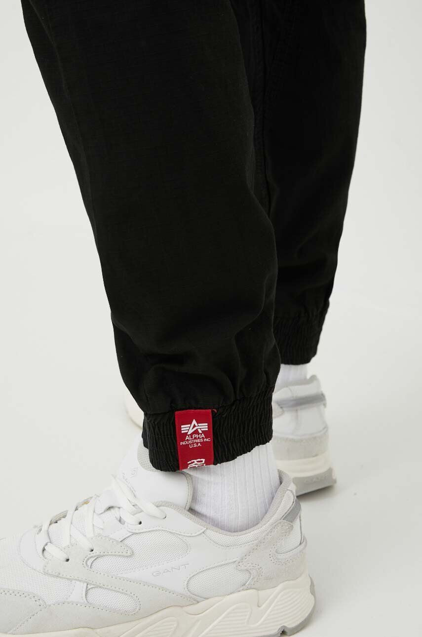 Alpha Industries Памучен панталон Ripstop Jogger в черно 116201.03 - Pepit.bg