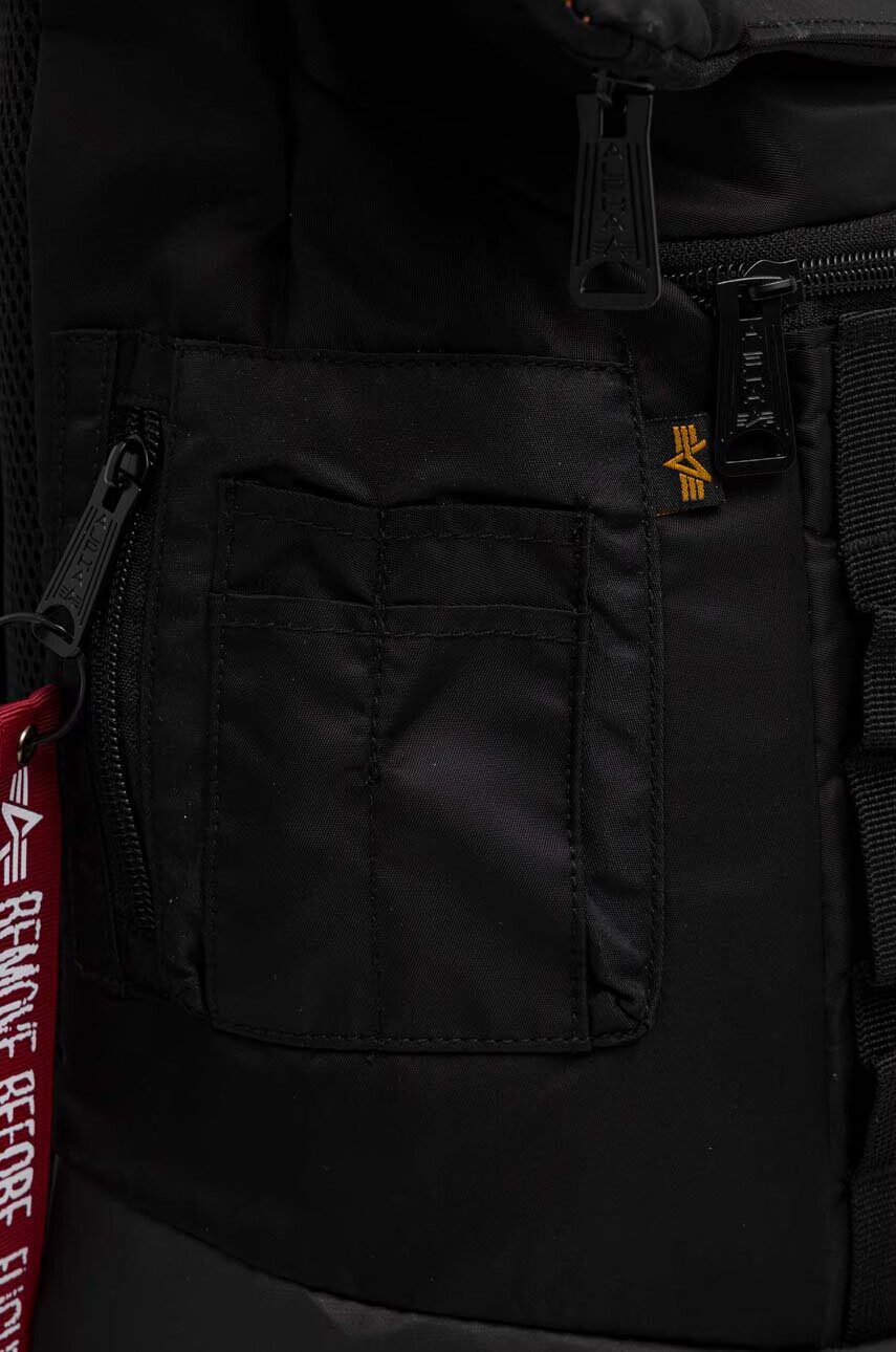 Alpha Industries Раница в черно голям размер с изчистен дизайн - Pepit.bg