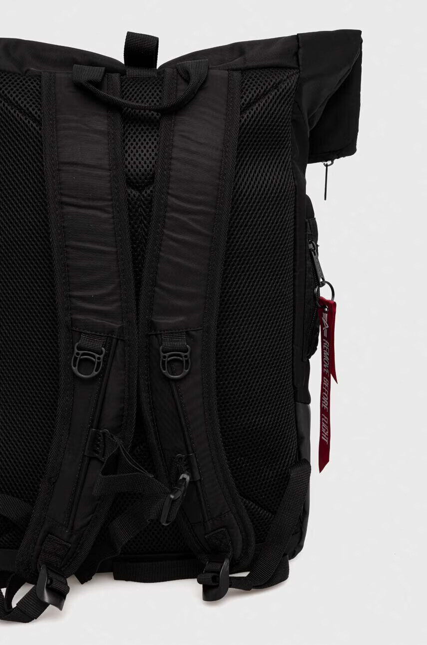 Alpha Industries Раница в черно голям размер с изчистен дизайн - Pepit.bg