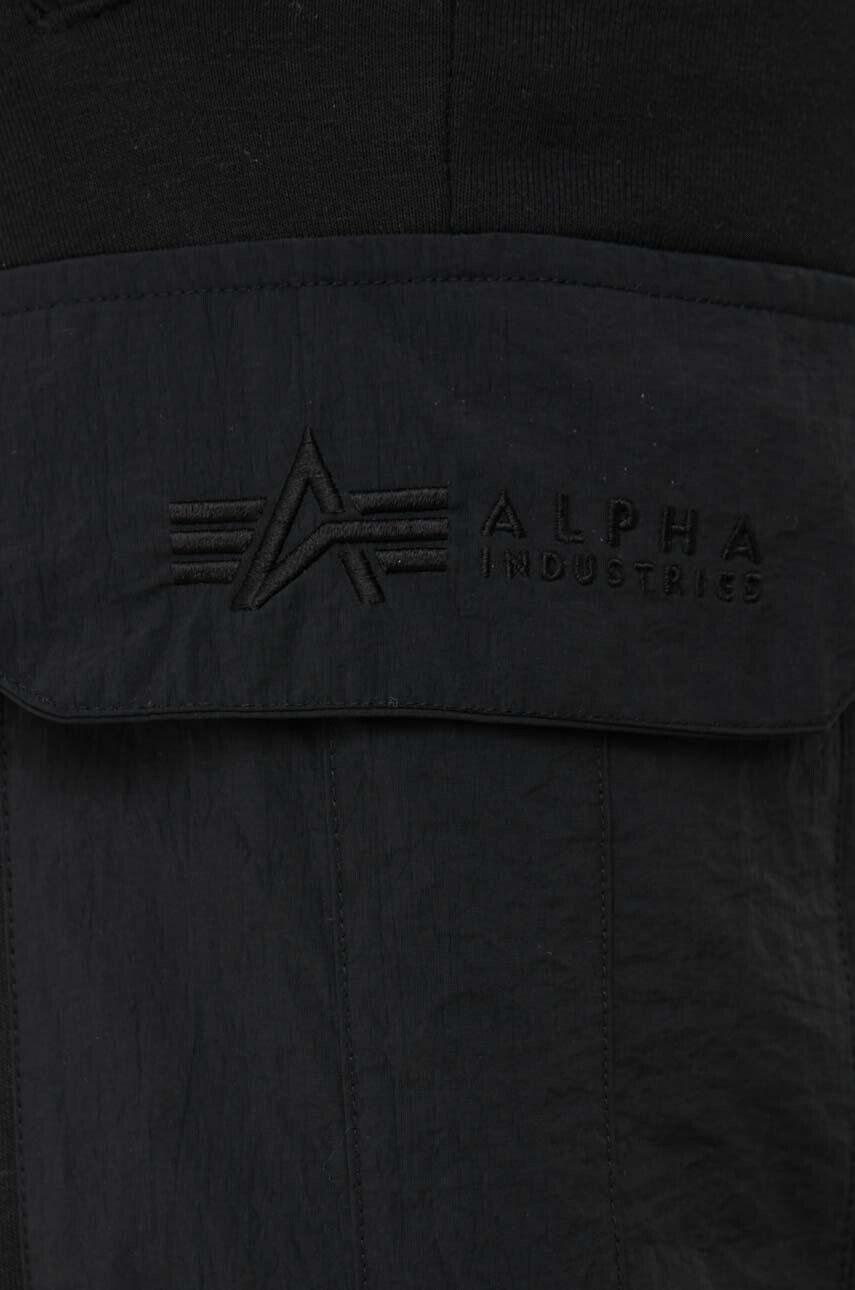 Alpha Industries Спортен панталон в черно с изчистен дизайн - Pepit.bg