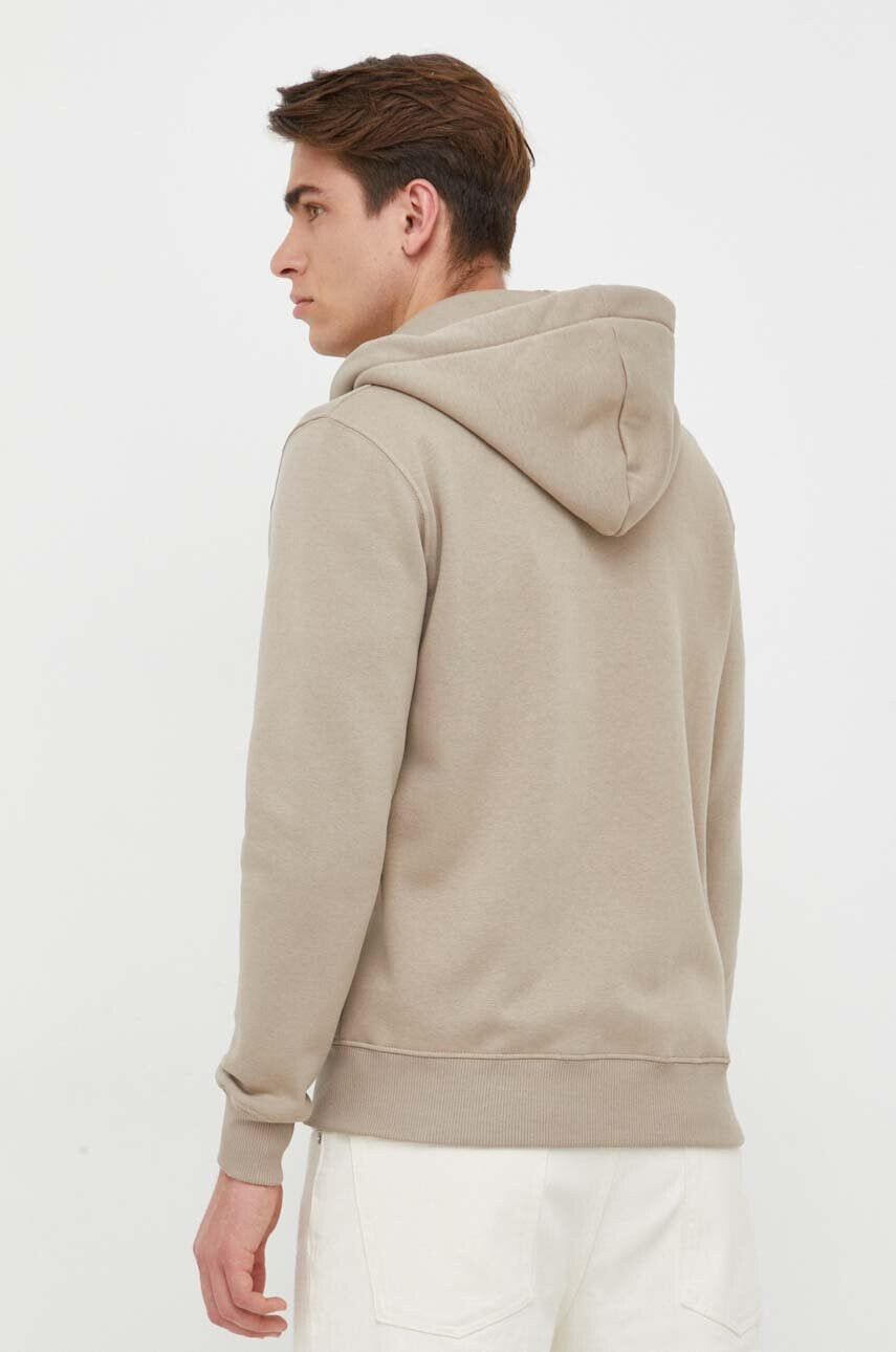 Alpha Industries Суичър в бежово с качулка с принт - Pepit.bg