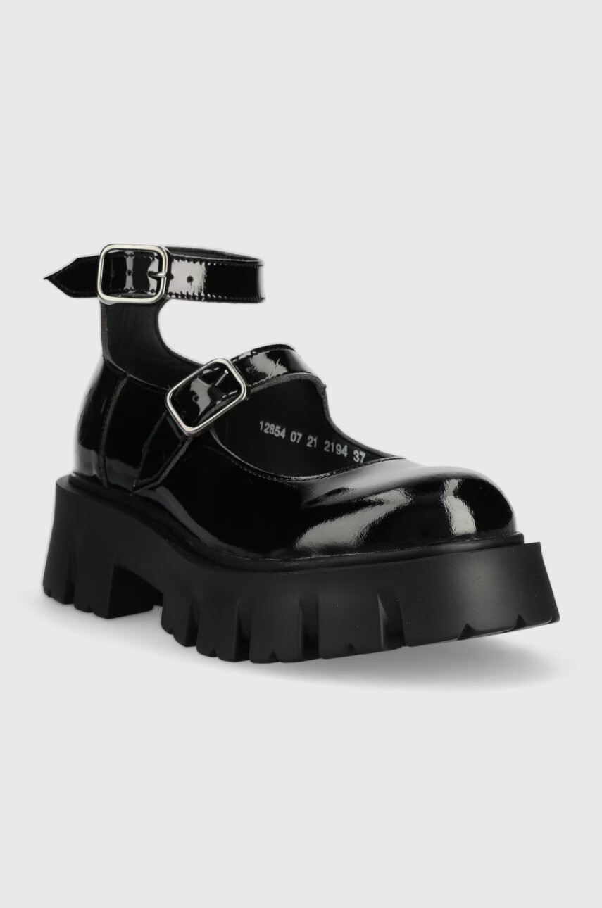 Altercore Половинки обувки Constance Vegan Black в черно с платформа - Pepit.bg