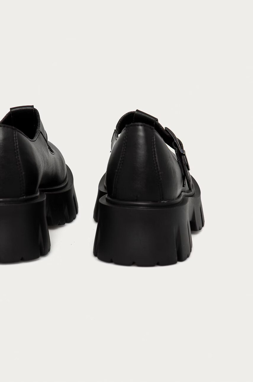 Altercore Половинки обувки Jane Vegan Black дамски в черно с платформа - Pepit.bg