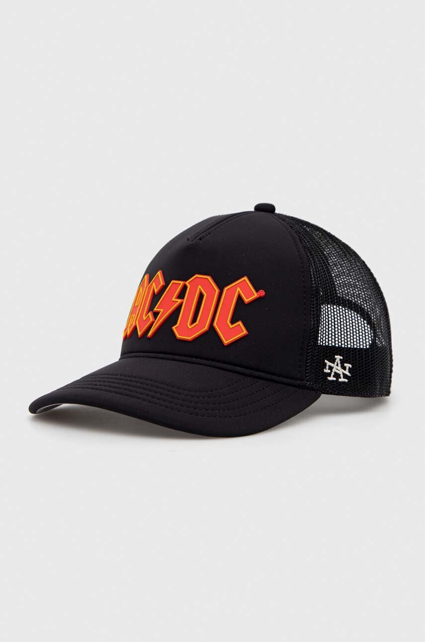 American Needle Шапка с козирка ACDC в черно с апликация - Pepit.bg