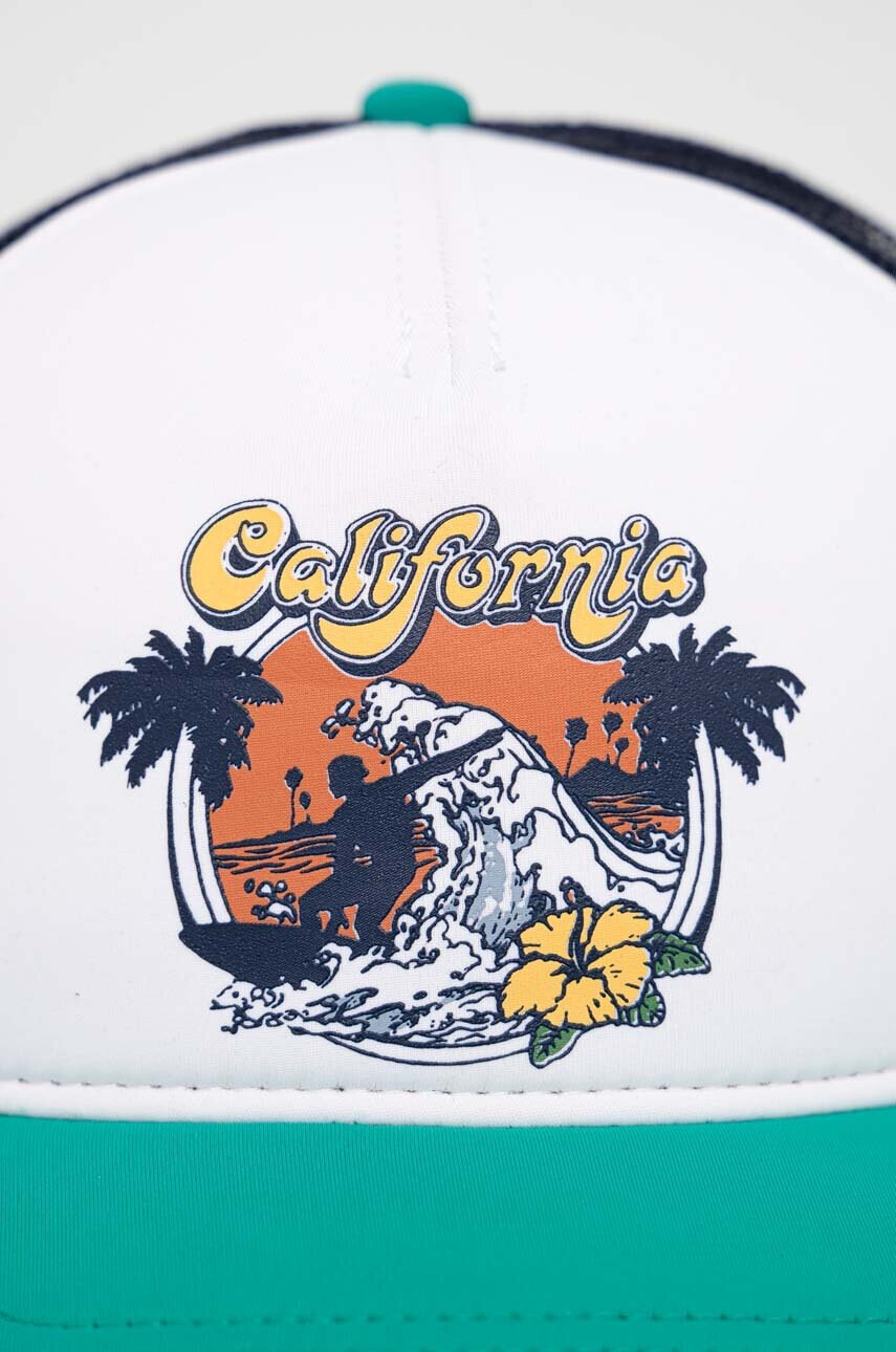 American Needle Шапка с козирка California в бяло с принт - Pepit.bg