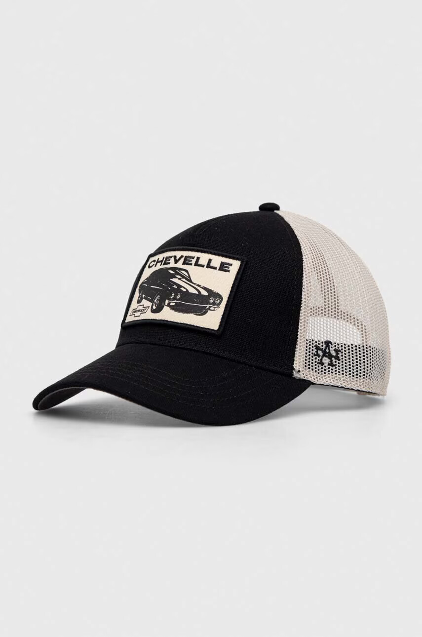 American Needle Шапка с козирка Chevelle в черно с апликация - Pepit.bg