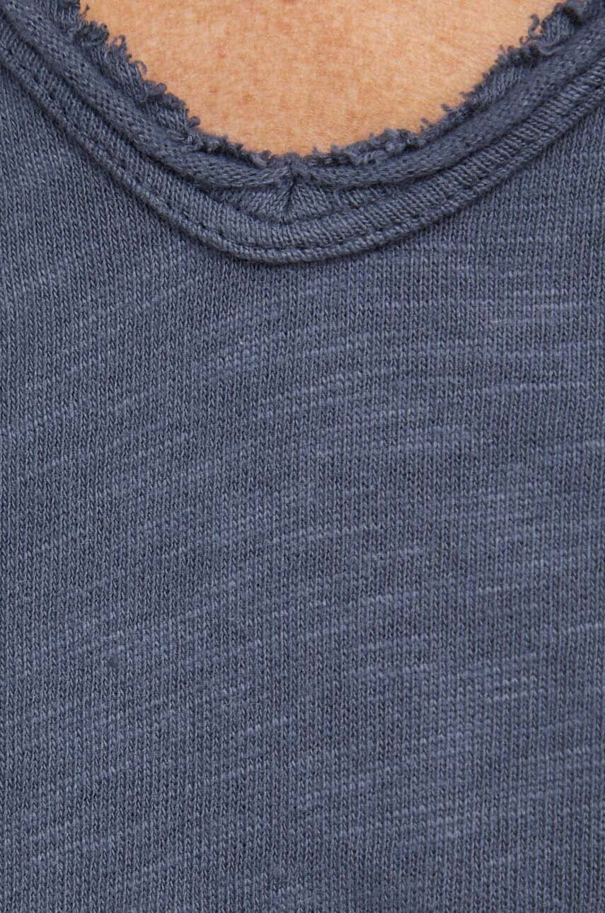 American Vintage Памучна тениска в тъмносиньо - Pepit.bg
