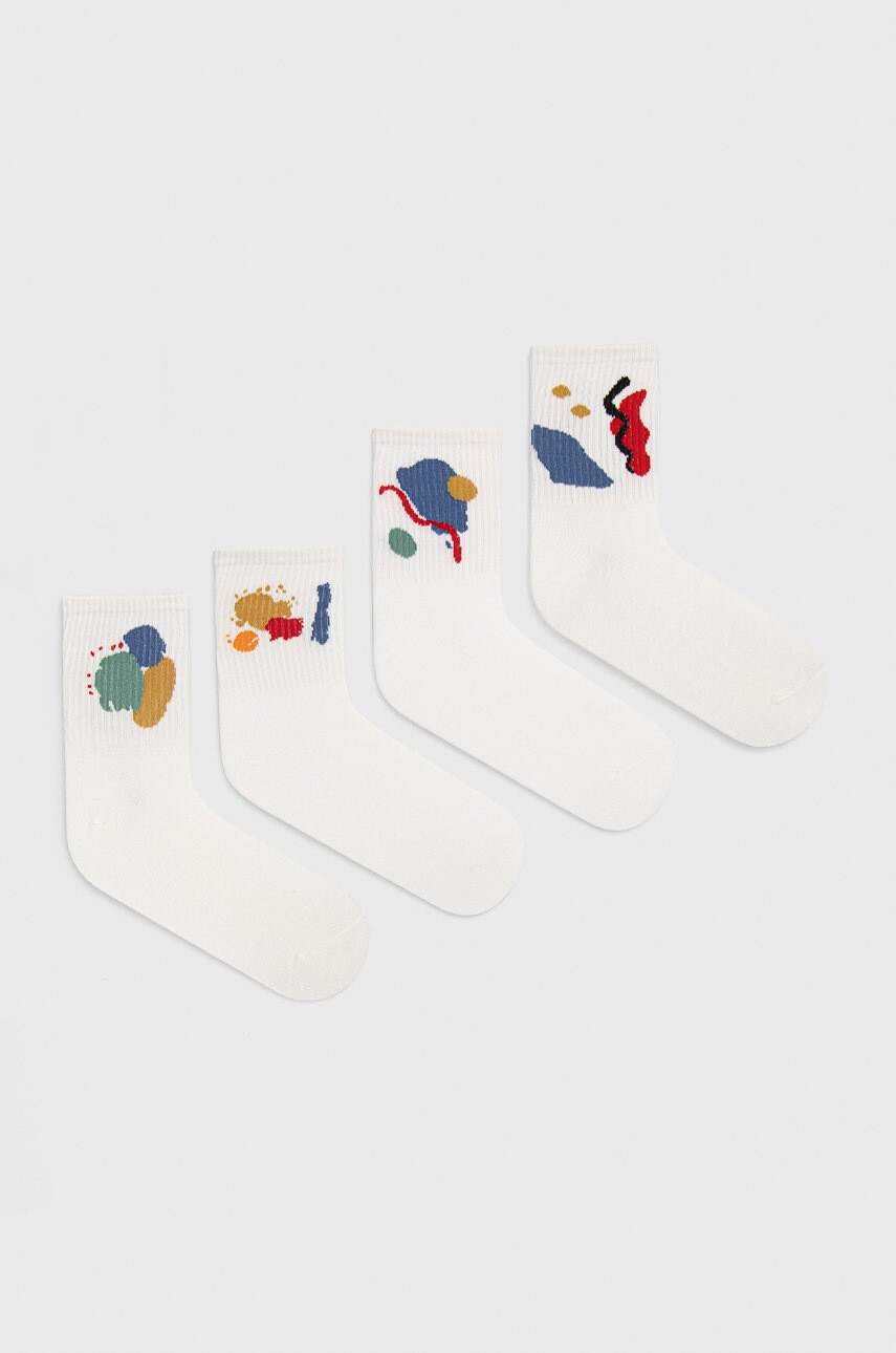 Answear Lab Чорапи (4-pack) в бяло - Pepit.bg