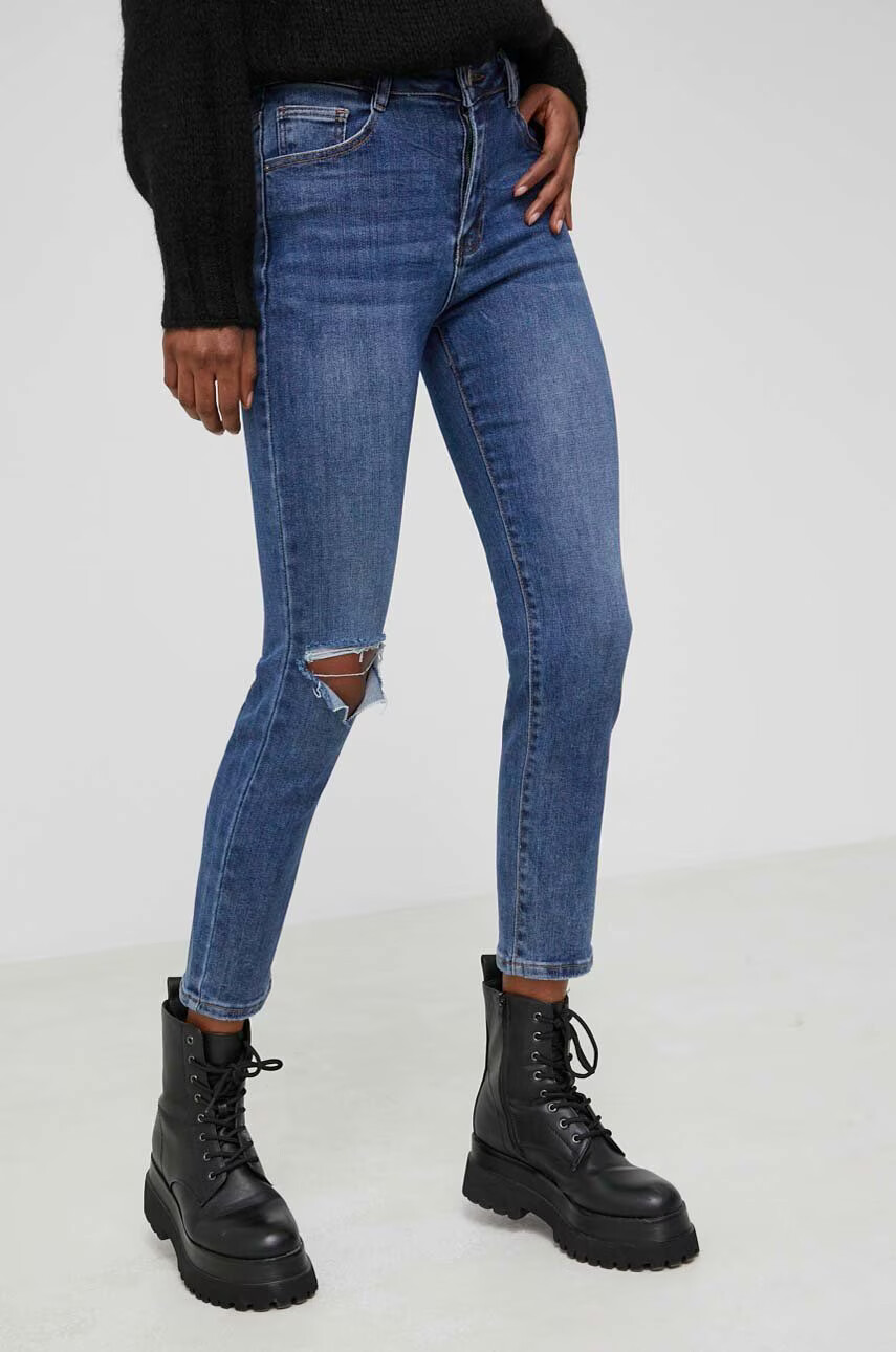 Answear Lab Дънки Premium Jeans дамски с висока талия - Pepit.bg