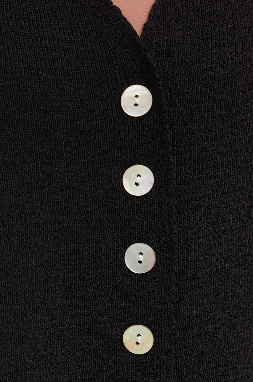 Answear Lab Елек в черно от лека материя - Pepit.bg