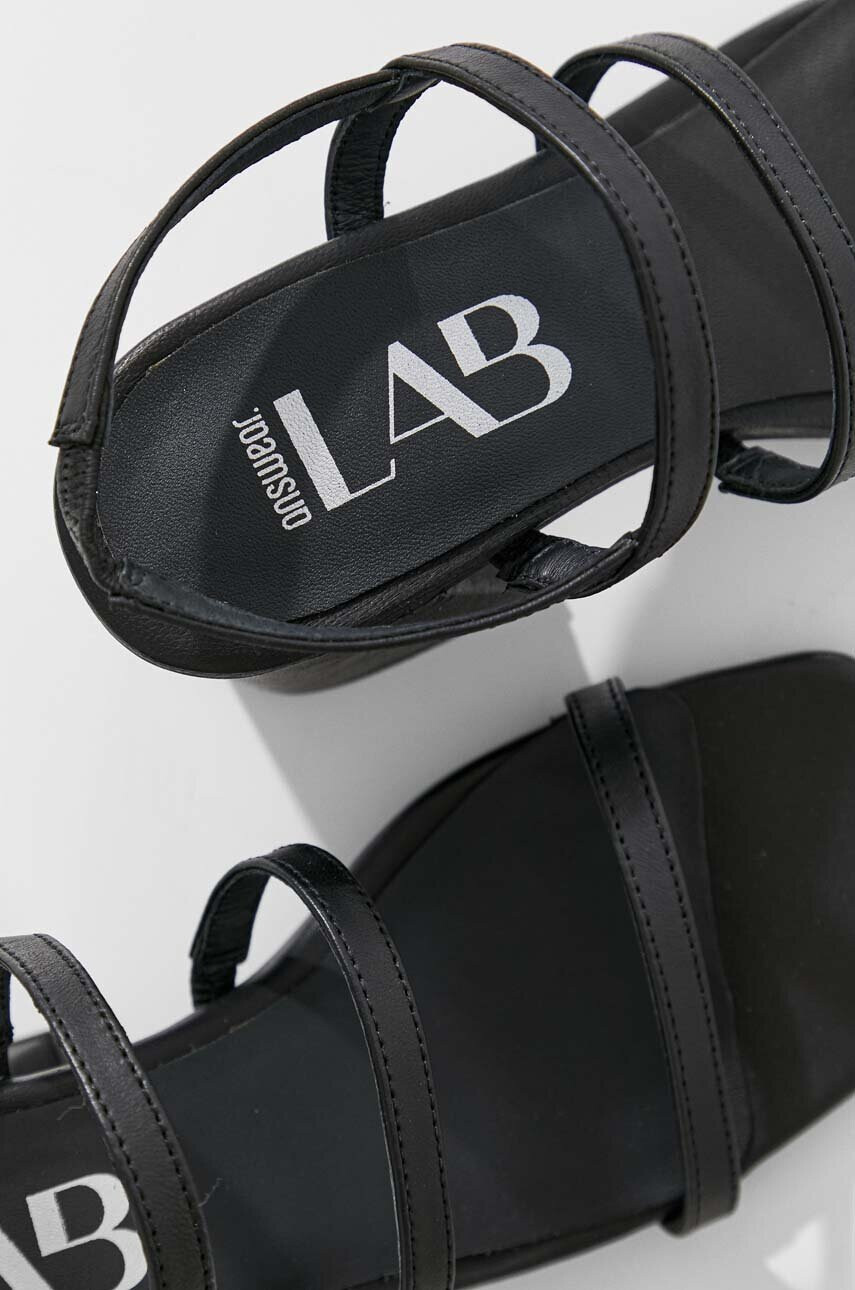 Answear Lab Кожени сандали в черно - Pepit.bg