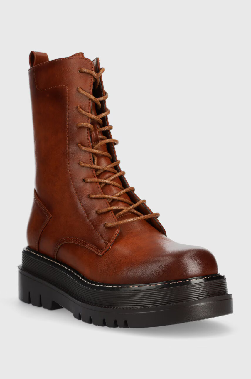 Answear Lab Кубинки в кафяво с платформа с изолация - Pepit.bg
