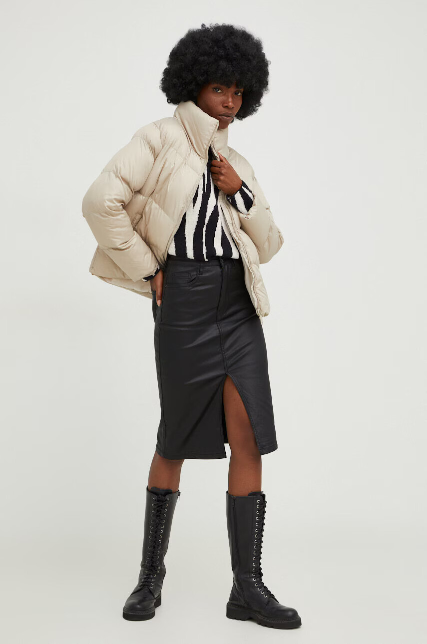 Answear Lab Яке в бежово със зимна изолация - Pepit.bg
