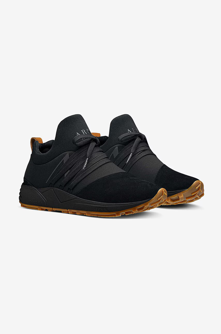 Arkk Copenhagen Маратонки Raven Nubuck в черно - Pepit.bg