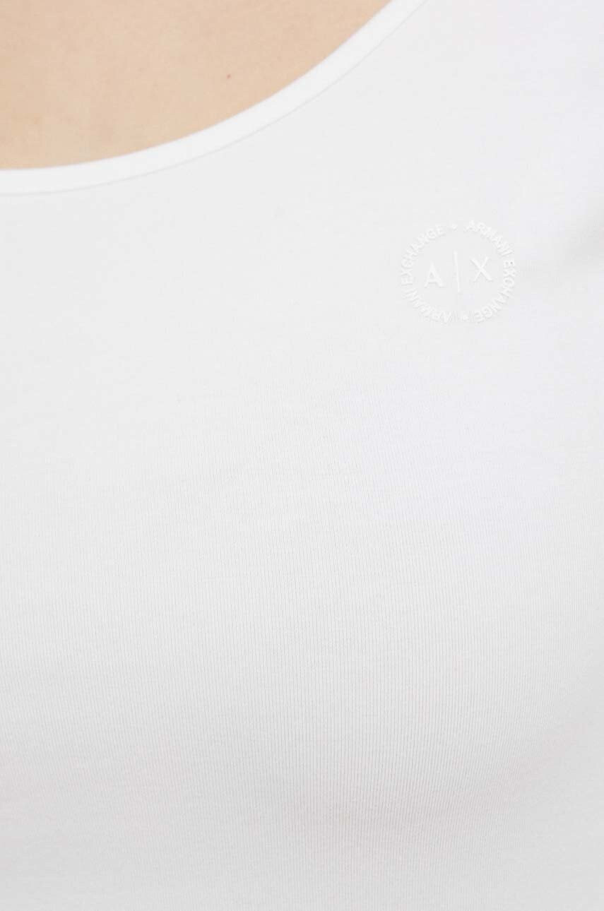 Armani Exchange Блуза с дълги ръкави в бяло - Pepit.bg
