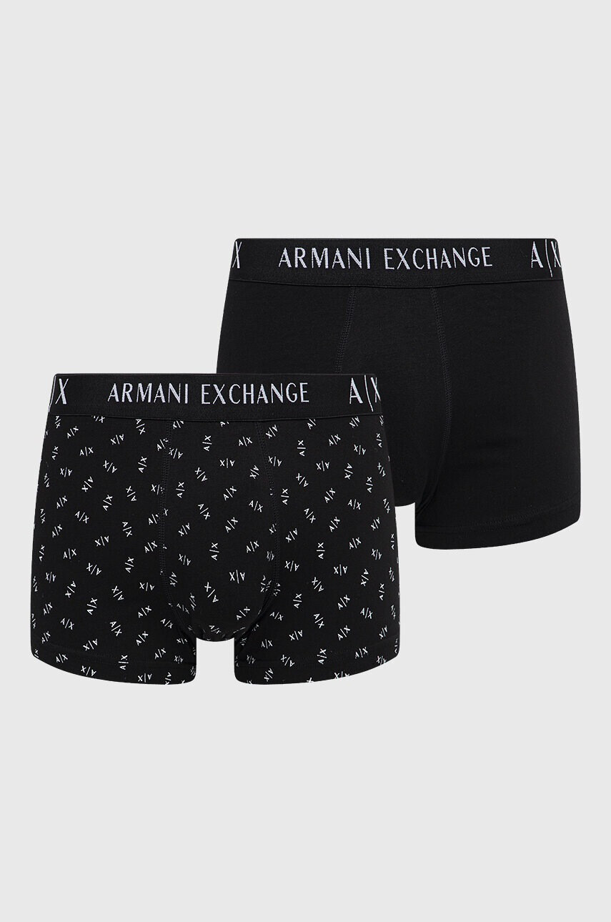 Armani Exchange Боксерки (2 броя) в черно - Pepit.bg