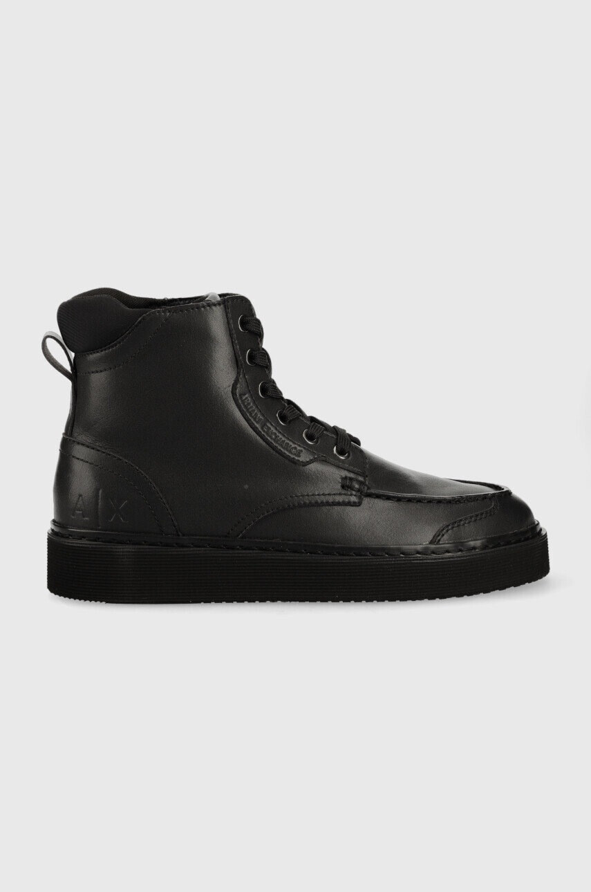 Armani Exchange Боти в черно - Pepit.bg