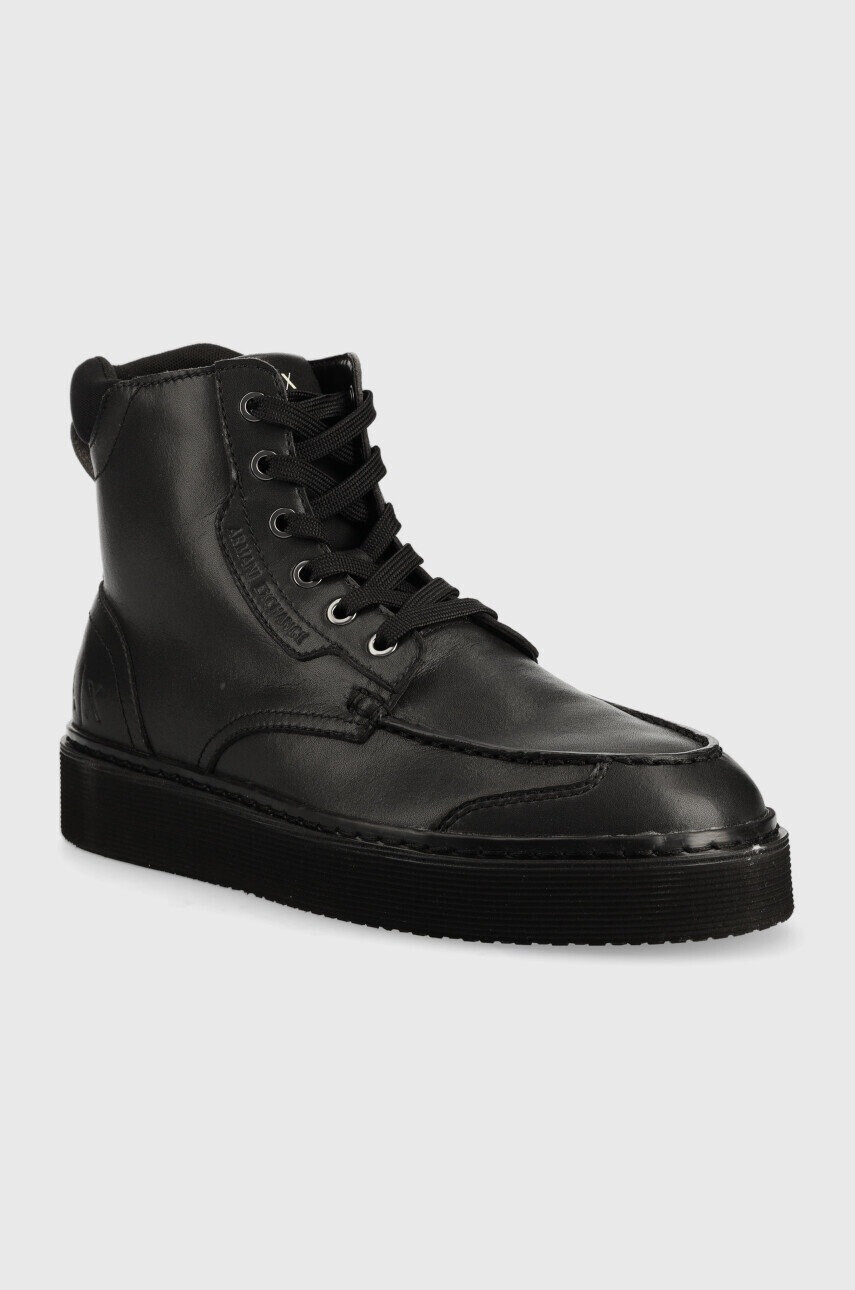 Armani Exchange Боти в черно - Pepit.bg