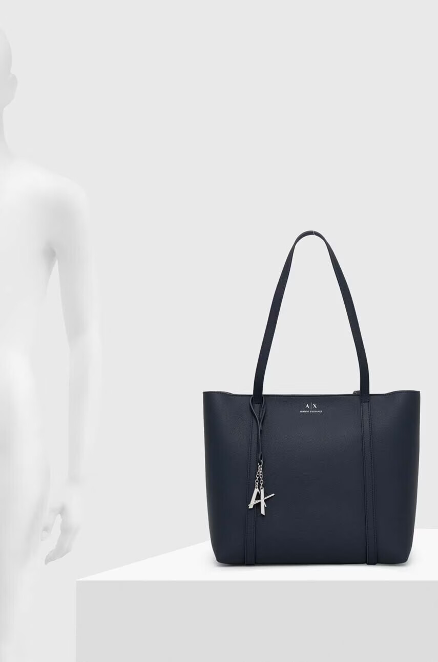 Armani Exchange Чанта в синьо - Pepit.bg