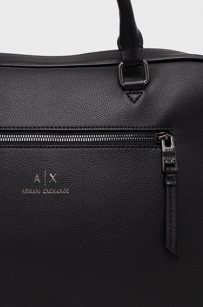 Armani Exchange Чанта за лаптоп в черно - Pepit.bg