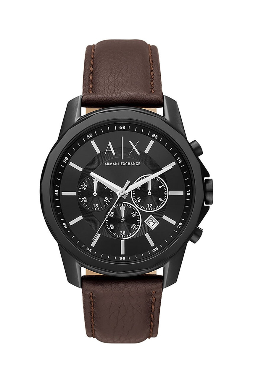 Armani Exchange Часовник мъжки в черно - Pepit.bg