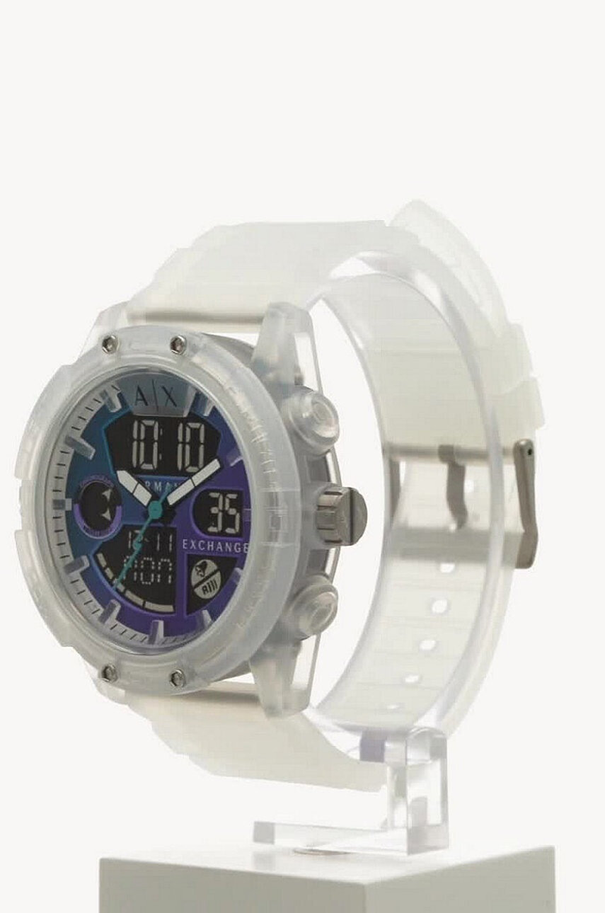 Armani Exchange Часовник мъжки в прозрачен цвят - Pepit.bg