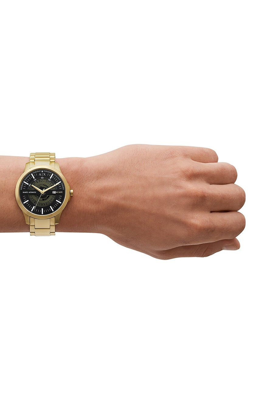 Armani Exchange Часовник мъжки в златисто - Pepit.bg