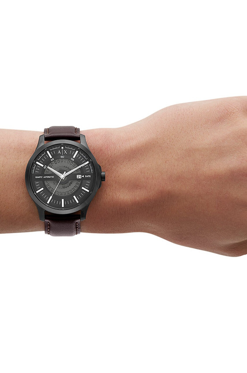 Armani Exchange Часовник мъжки в черно - Pepit.bg