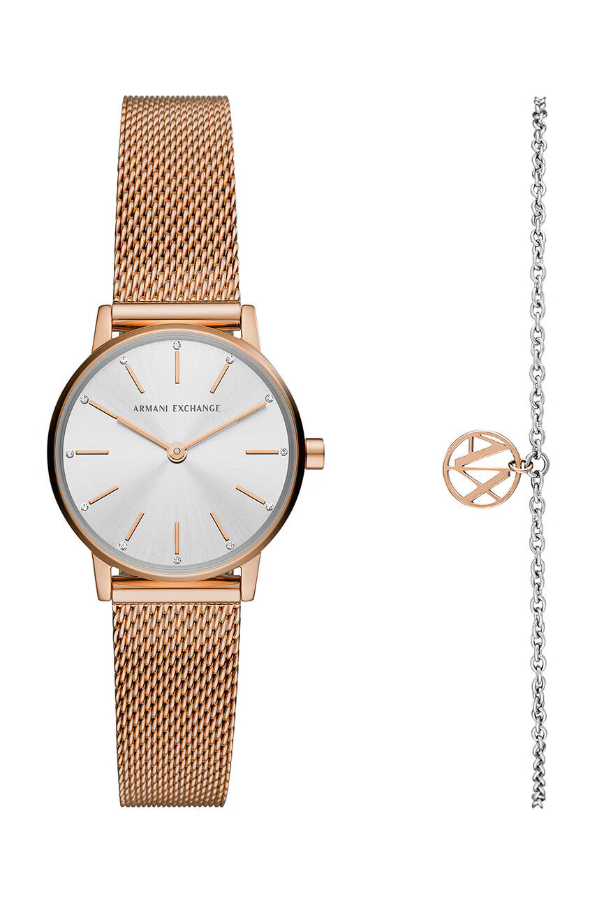 Armani Exchange Часовник дамски в златисто - Pepit.bg