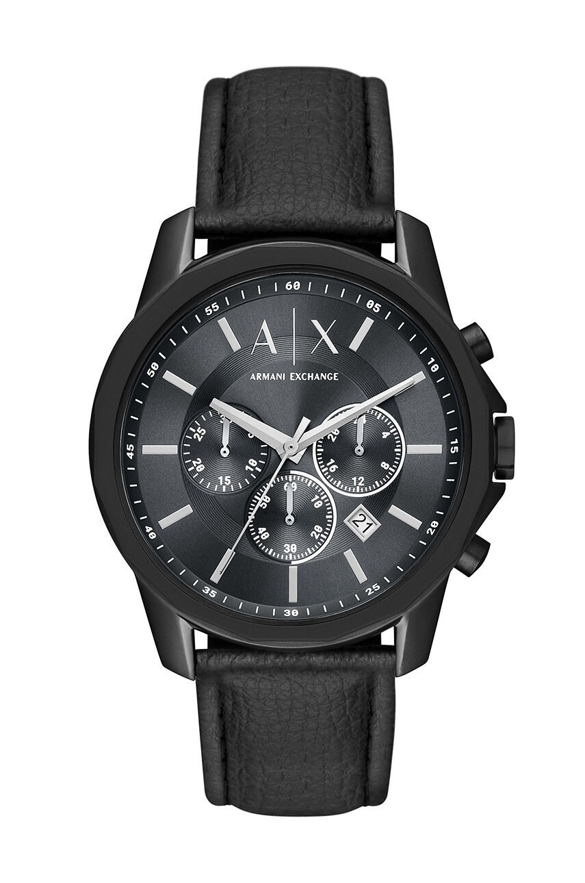 Armani Exchange Часовник мъжки в черно - Pepit.bg