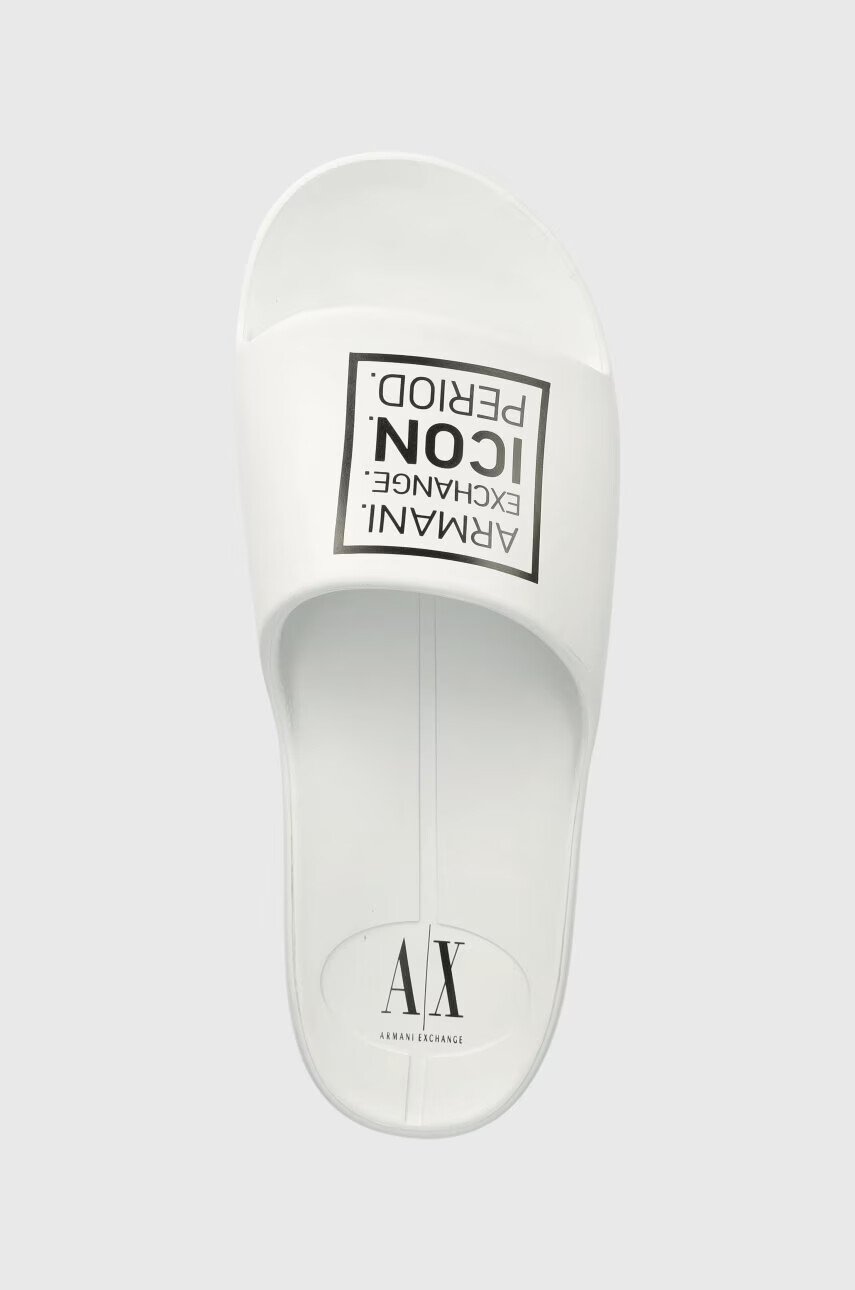 Armani Exchange Чехли в бяло XUP012.XV675.01015 - Pepit.bg