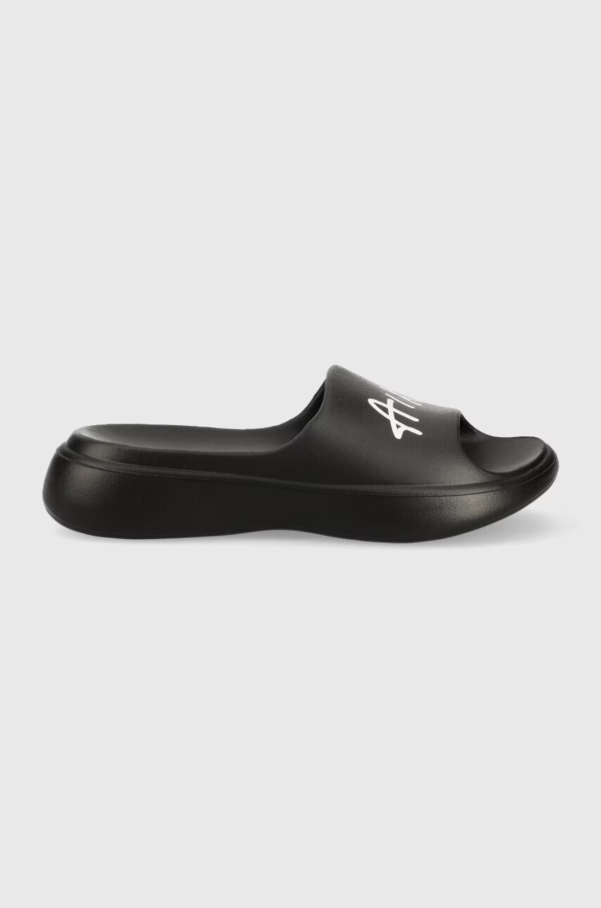 Armani Exchange Чехли в черно с платформа XDP041.XV706.00002 - Pepit.bg