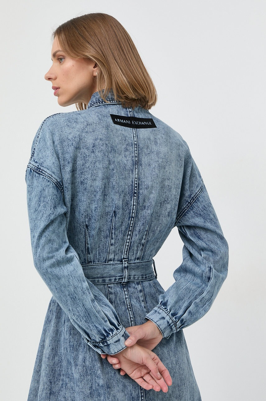 Armani Exchange Дънкова рокля - Pepit.bg