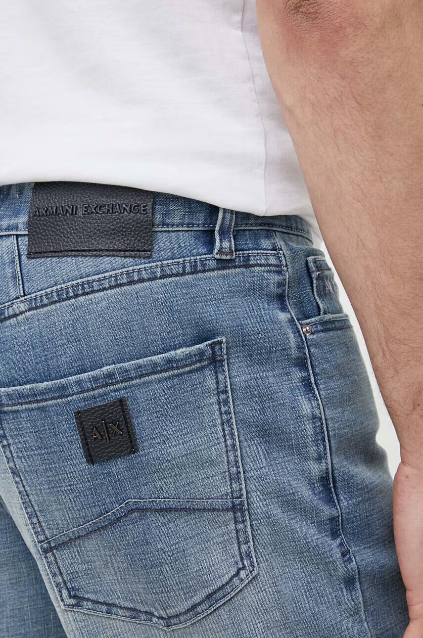 Armani Exchange Дънкови къси панталони в синьо - Pepit.bg