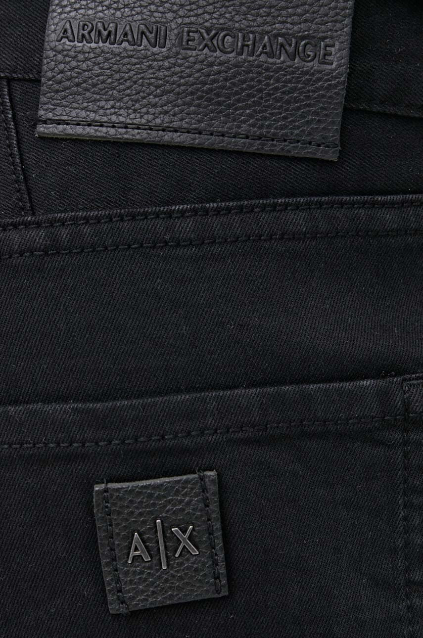 Armani Exchange Дънкови къси панталони в черно - Pepit.bg