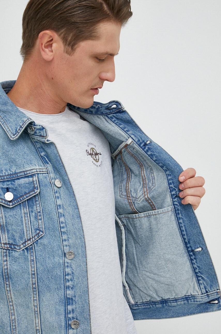Armani Exchange Дънково яке с преходна изолация - Pepit.bg