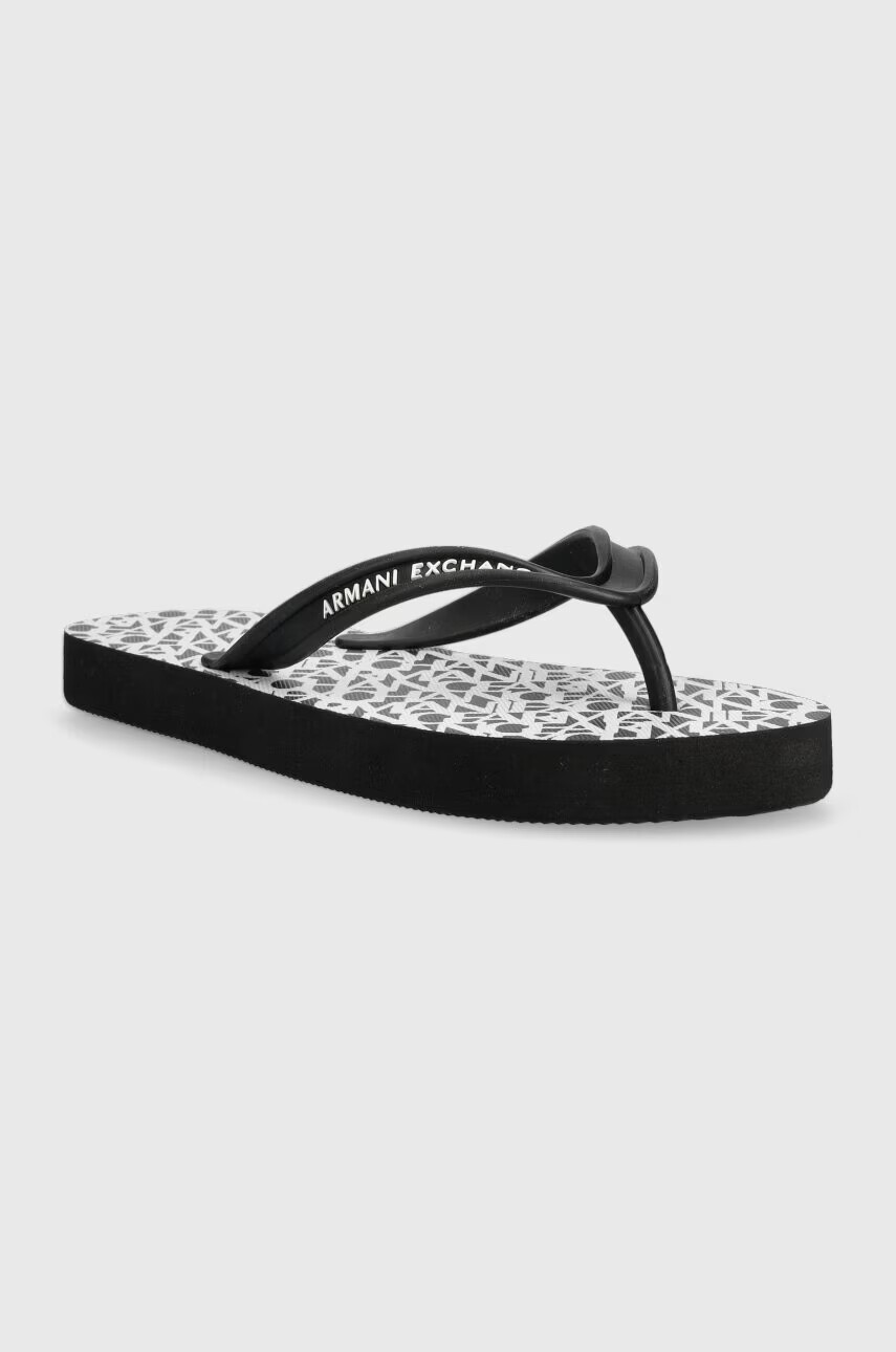 Armani Exchange Джапанки в черно с равна подметка XDQ010.XV700.S526 - Pepit.bg