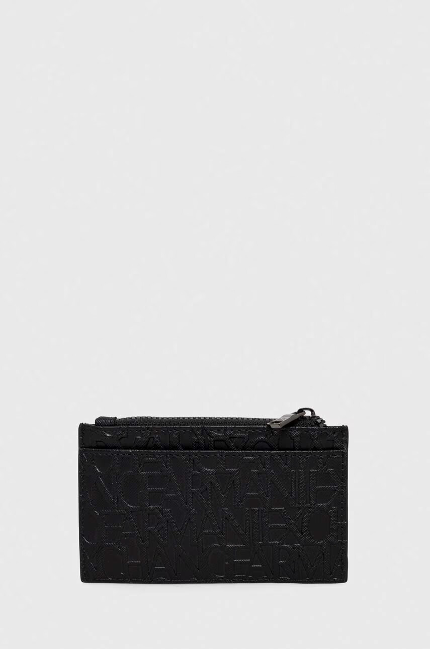 Armani Exchange Калъф за карти в черно - Pepit.bg
